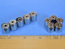 r828dia - 1/2 x 1/2 Inch Neodymium Rare Earth Diametric Ring Magnet N42 -2