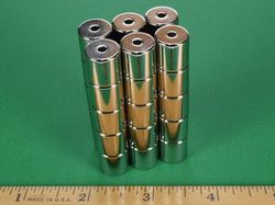 r828 - 1/2 x 1/2 Inch Neodymium Rare Earth Ring Magnet N42 -2