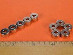r834dia - 1/2 x 1/4 Inch Neodymium Rare Earth Diametric Ring Magnet N42 -2