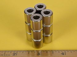 r848 - 1/2 x 1/2 Inch Neodymium Rare Earth Ring Magnet N42 -2