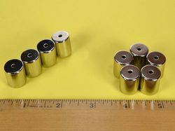 ra2adia - 5/8 x 5/8 Inch Neodymium Rare Earth Diametric Ring Magnet N42 -2