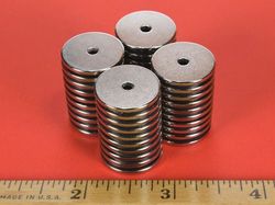 rc21 - 3/4 x 1/16 Inch Neodymium Rare Earth Ring Magnet N42 -2