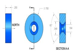 rc24dcs - 3/4 x 1/4 Inch Neodymium Rare Earth Countersunk Ring Magnet N42 -2