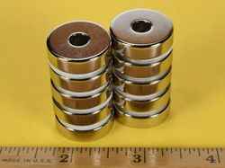 re44 - 7/8 x 1/4 Inch Neodymium Rare Earth Ring Magnet N42 -2