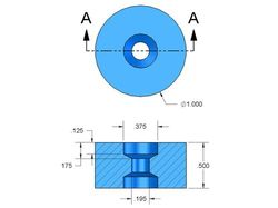 rx038dcb - 1 x 1/2 Inch Neodymium Rare Earth Counterbored Ring Magnet N42 -2