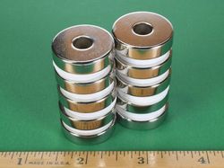 rx054 - 1 x 1/4 Inch Neodymium Rare Earth Ring Magnet N42 -2