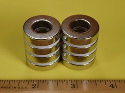 rx084 - 1 x 1/4 Inch Neodymium Rare Earth Ring Magnet N42 -2