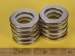 rx4c2 - 1 1/4 x 1/8 Inch Neodymium Rare Earth Ring Magnet N42 -2