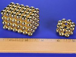 s6g - 3/8 Inch Neodymium Rare Earth Gold Plated Sphere Magnet N42 -2