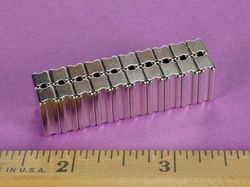 sb483-in - 1/4 x 1/2 x 3/16 Inch Neodymium Rare Earth Stepped Block Magnet N42 -2