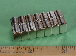 sb664-out - 3/8 x 3/8 x 1/4 Inch Neodymium Rare Earth Stepped Block Magnet N42 -2