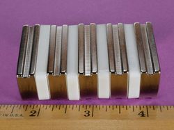 sbcx86-in - 3/4 x 1 1/2 x 3/8 Inch Neodymium Rare Earth Stepped Block Magnet N42 -2