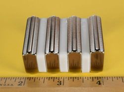 sbcx86-out - 3/4 x 1 1/2 x 3/8 Inch Neodymium Rare Earth Stepped Block Magnet N42 -2