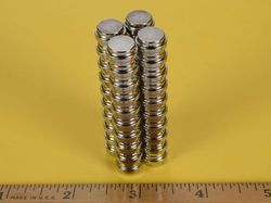 sd64-out - 3/8 x 1/4 Inch Neodymium Rare Earth Stepped Disc Magnet N42 -2