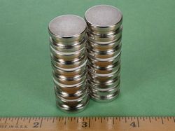 sdc6-in - 3/4 x 3/8 Inch Neodymium Rare Earth Stepped Disc Magnet N42 -2