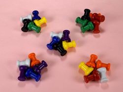 tk-ast - 7/16 x 9/16 Inch Neodymium Rare Earth Assorted Color Magnetic Thumbtacks N42 25 Pack-2
