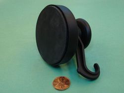 wph-lg -  Neodymium Rare Earth Rubber Magnetic Hanging Hook N38 -2