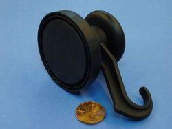 wph-sm -  Neodymium Rare Earth Rubber Magnetic Hanging Hook N38 -2