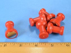 xltk-red - 7/8 x 1 1/8 Inch Neodymium Rare Earth Magnetic Thumbtack N42 -2