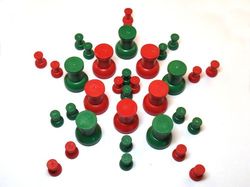 xmas2 -  Neodymium Rare Earth Assorted Color Magnetic Thumbtacks N42 34 Pack-2